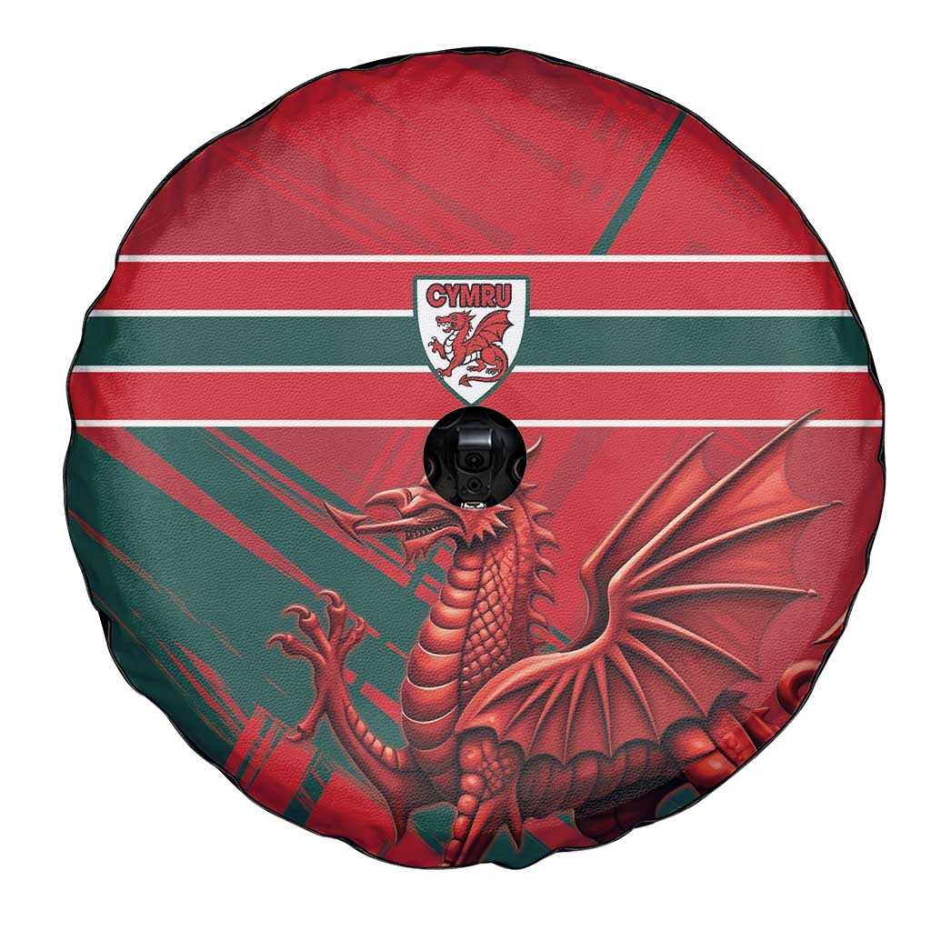 Wales Football Red Dragon Spare Tire Cover Welsh National Team Spirit