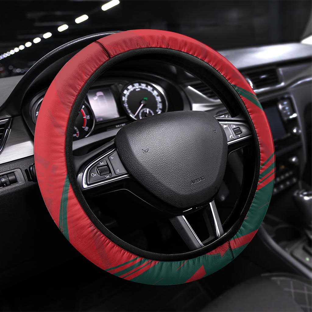 Wales Football Red Dragon Steering Wheel Cover Welsh National Team Spirit