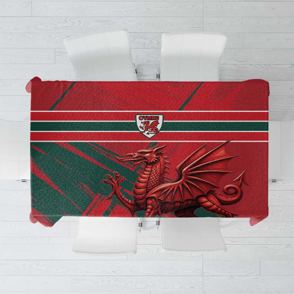 Wales Football Red Dragon Tablecloth Welsh National Team Spirit