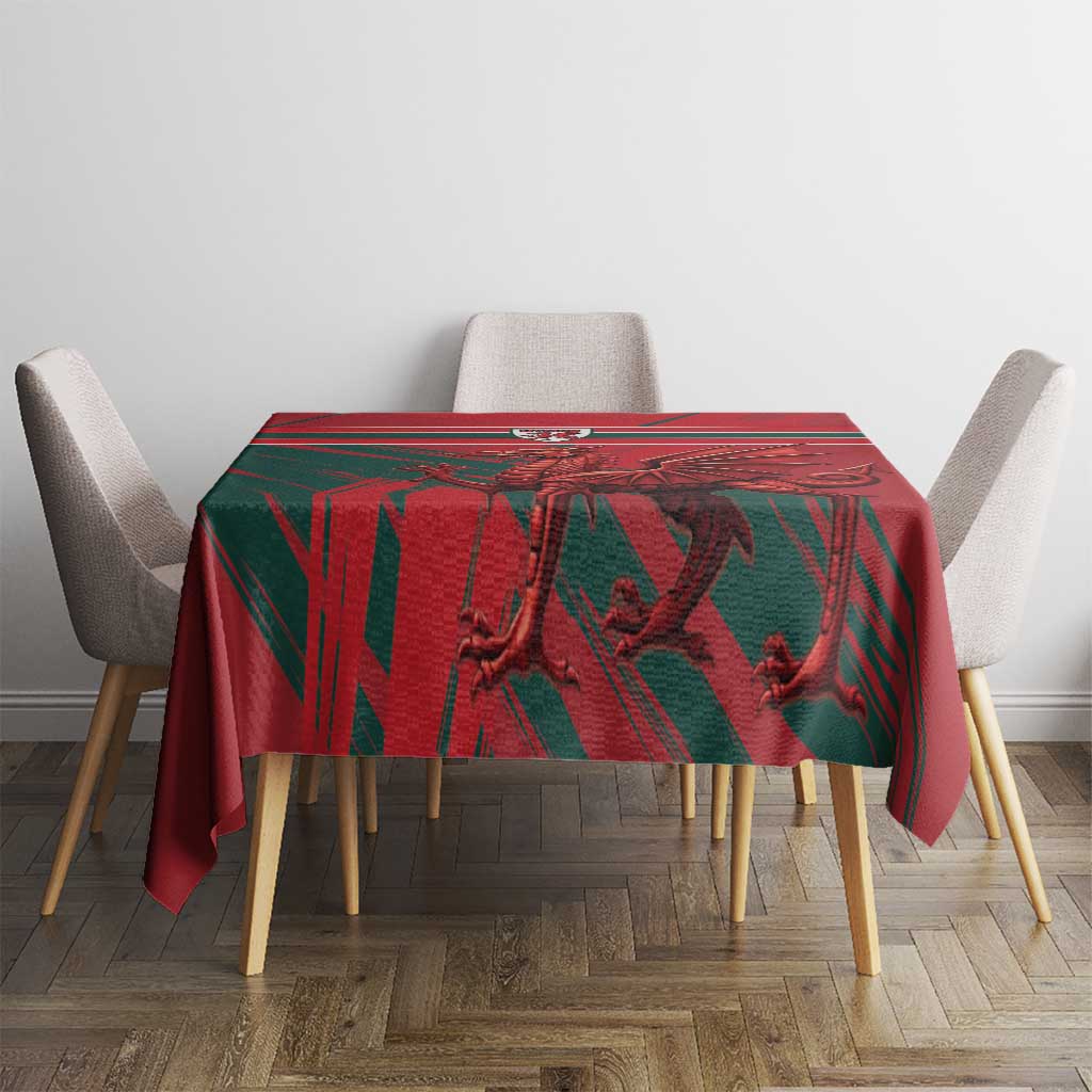 Wales Football Red Dragon Tablecloth Welsh National Team Spirit