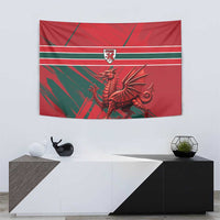 Wales Football Red Dragon Tapestry Welsh National Team Spirit