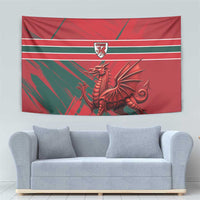 Wales Football Red Dragon Tapestry Welsh National Team Spirit