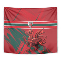 Wales Football Red Dragon Tapestry Welsh National Team Spirit