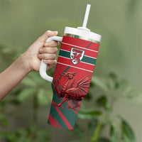 Wales Football Red Dragon Custom Tumbler With Handle Welsh National Team Spirit