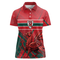 Wales Football Red Dragon Custom Women Polo Shirt Welsh National Team Spirit
