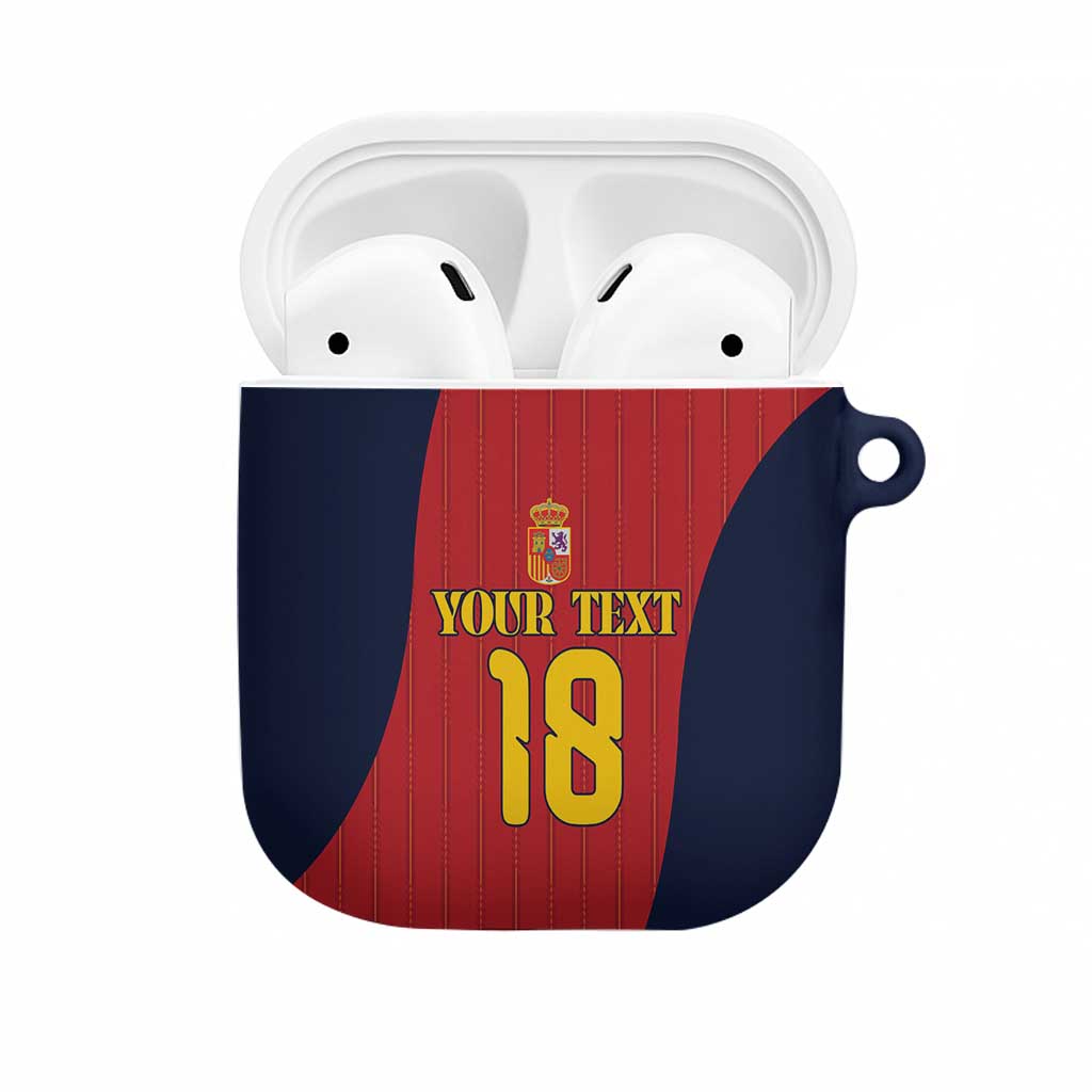 Custom Spain Football AirPods Case La Roja National Pride