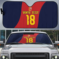 Custom Spain Football Auto Sun Shade La Roja National Pride