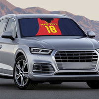 Custom Spain Football Auto Sun Shade La Roja National Pride