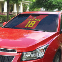 Custom Spain Football Auto Sun Shade La Roja National Pride
