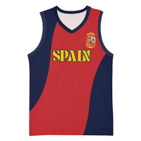 Custom Spain Football Basketball Jersey La Roja National Pride