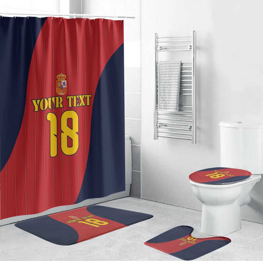 Custom Spain Football Bathroom Set La Roja National Pride
