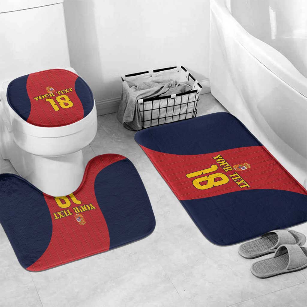 Custom Spain Football Bathroom Set La Roja National Pride
