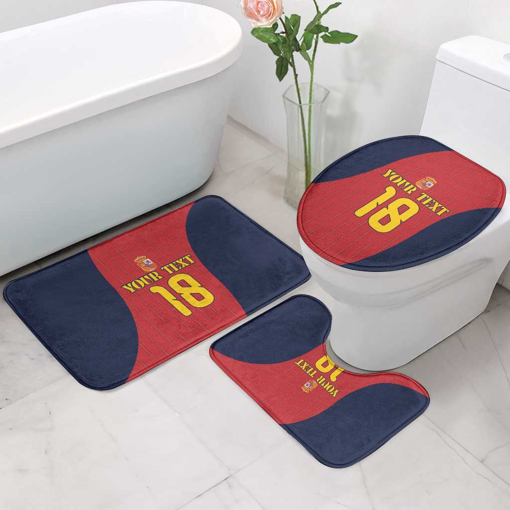 Custom Spain Football Bathroom Set La Roja National Pride