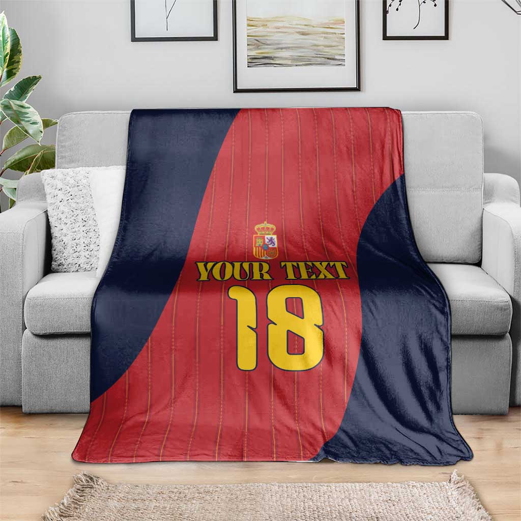 Custom Spain Football Blanket La Roja National Pride