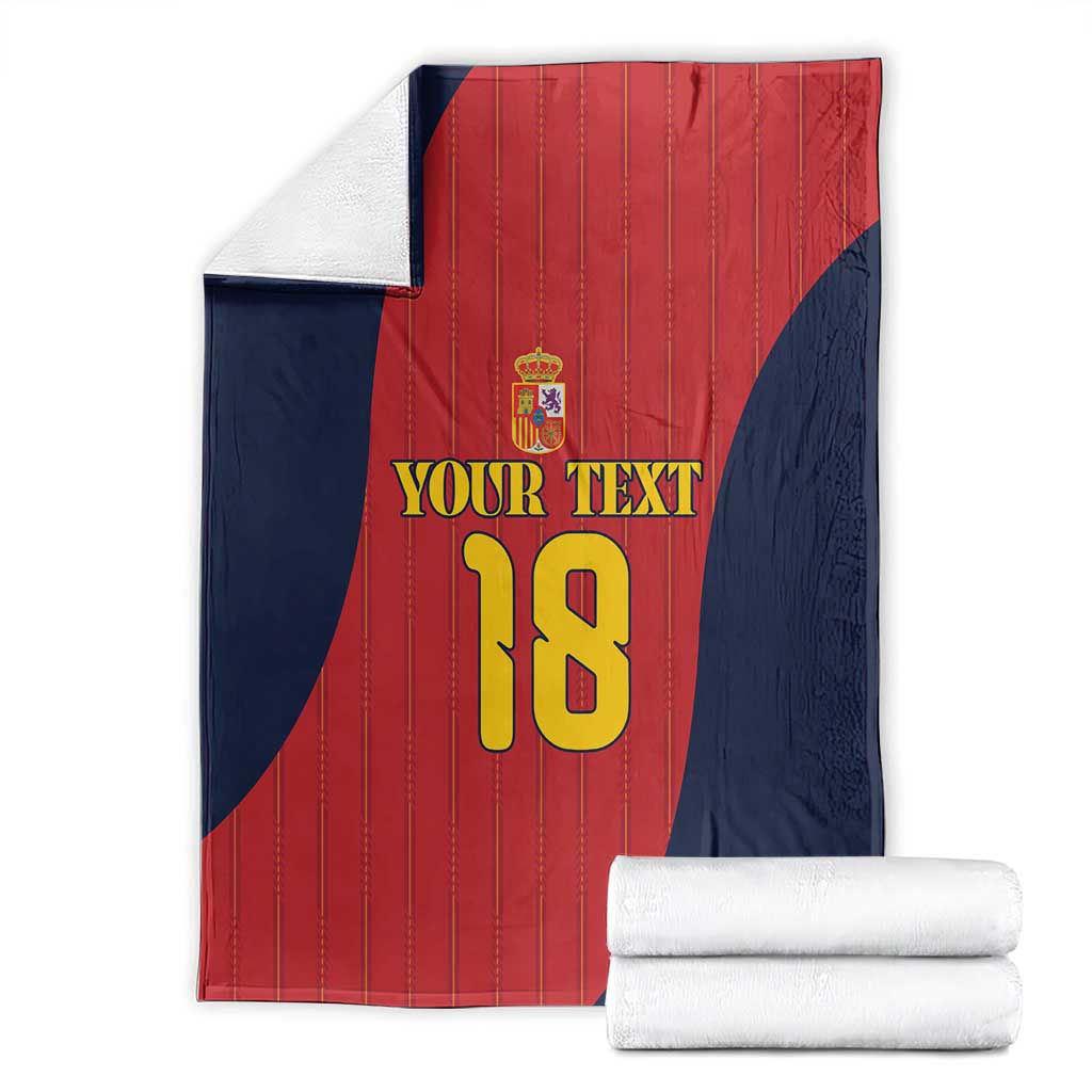 Custom Spain Football Blanket La Roja National Pride