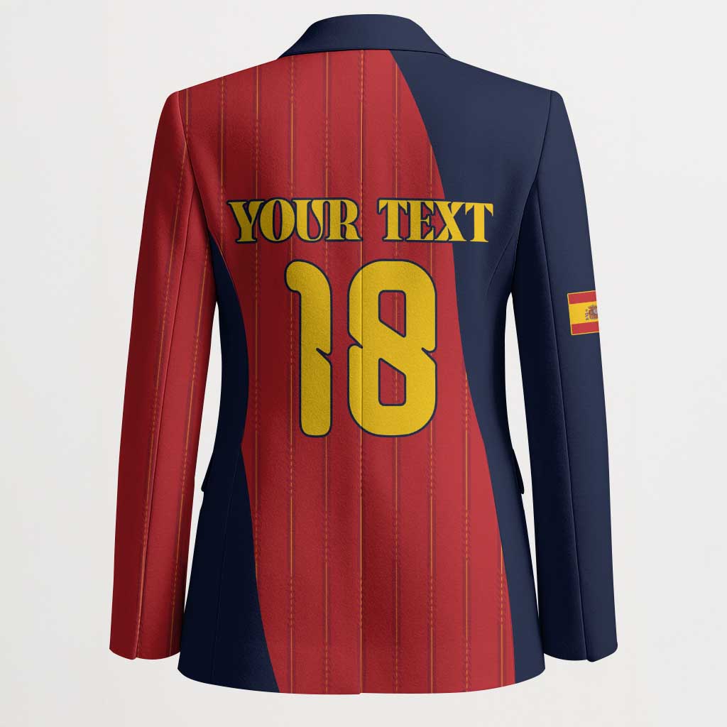 Custom Spain Football Blazer La Roja National Pride