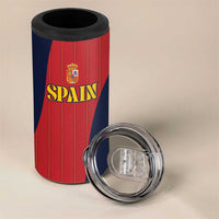 Custom Spain Football 4 in 1 Can Cooler Tumbler La Roja National Pride