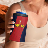 Custom Spain Football 4 in 1 Can Cooler Tumbler La Roja National Pride