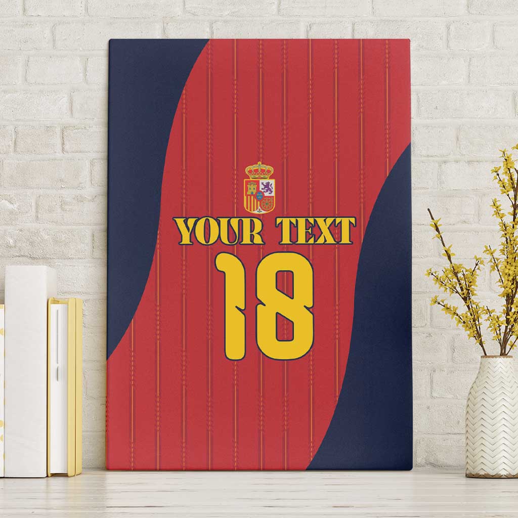 Custom Spain Football Canvas Wall Art La Roja National Pride