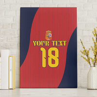 Custom Spain Football Canvas Wall Art La Roja National Pride