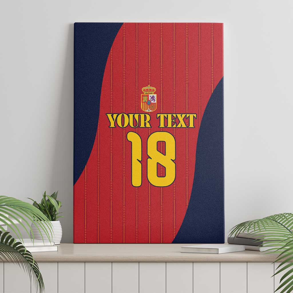 Custom Spain Football Canvas Wall Art La Roja National Pride