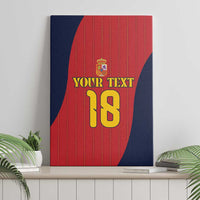 Custom Spain Football Canvas Wall Art La Roja National Pride