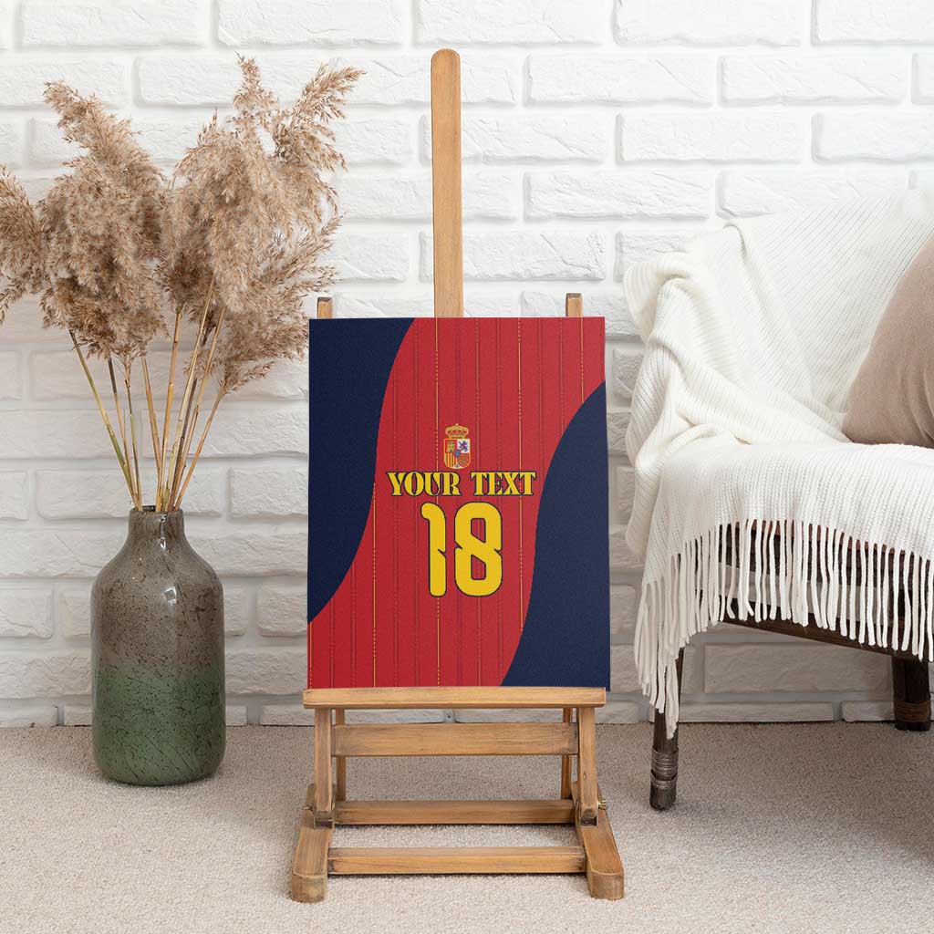 Custom Spain Football Canvas Wall Art La Roja National Pride