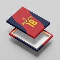 Custom Spain Football Canvas Wall Art La Roja National Pride