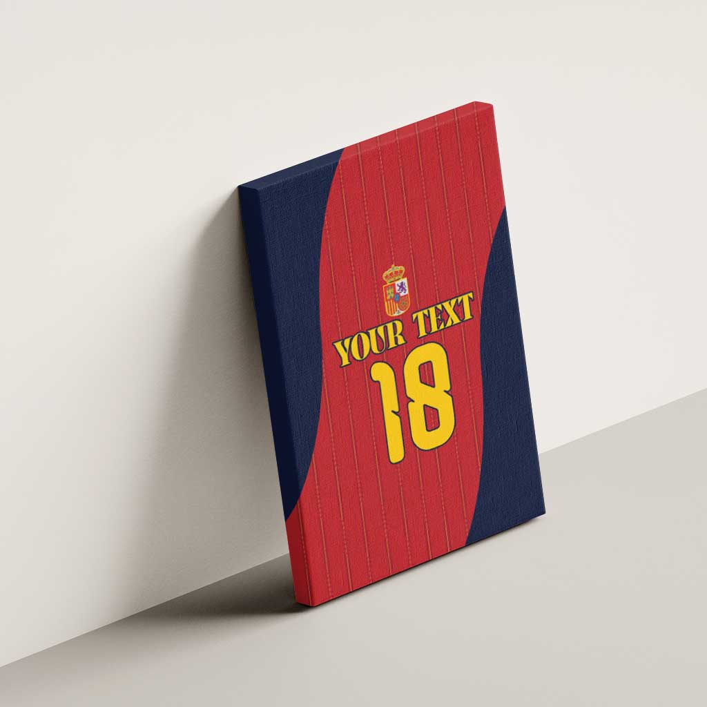 Custom Spain Football Canvas Wall Art La Roja National Pride