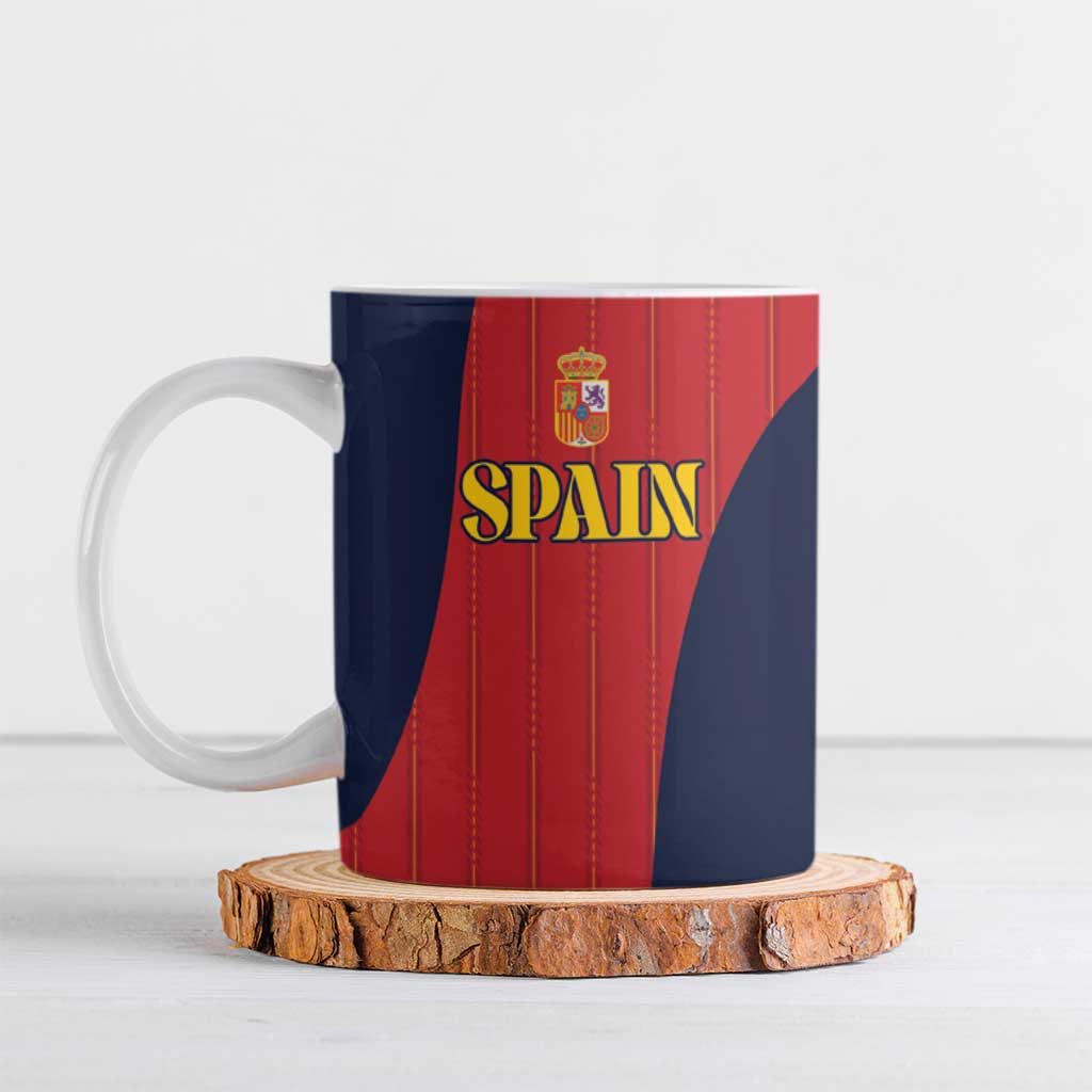 Custom Spain Football Ceramic Mug La Roja National Pride