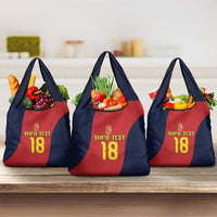 Custom Spain Football Grocery Bag La Roja National Pride