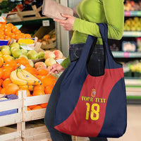 Custom Spain Football Grocery Bag La Roja National Pride