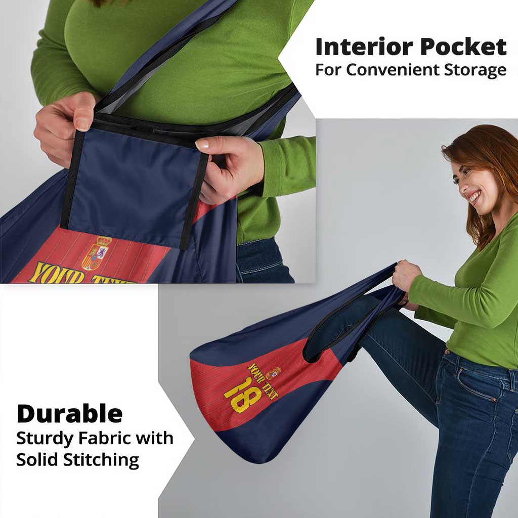 Custom Spain Football Grocery Bag La Roja National Pride