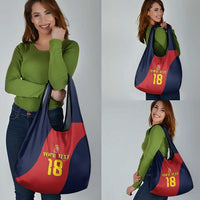 Custom Spain Football Grocery Bag La Roja National Pride