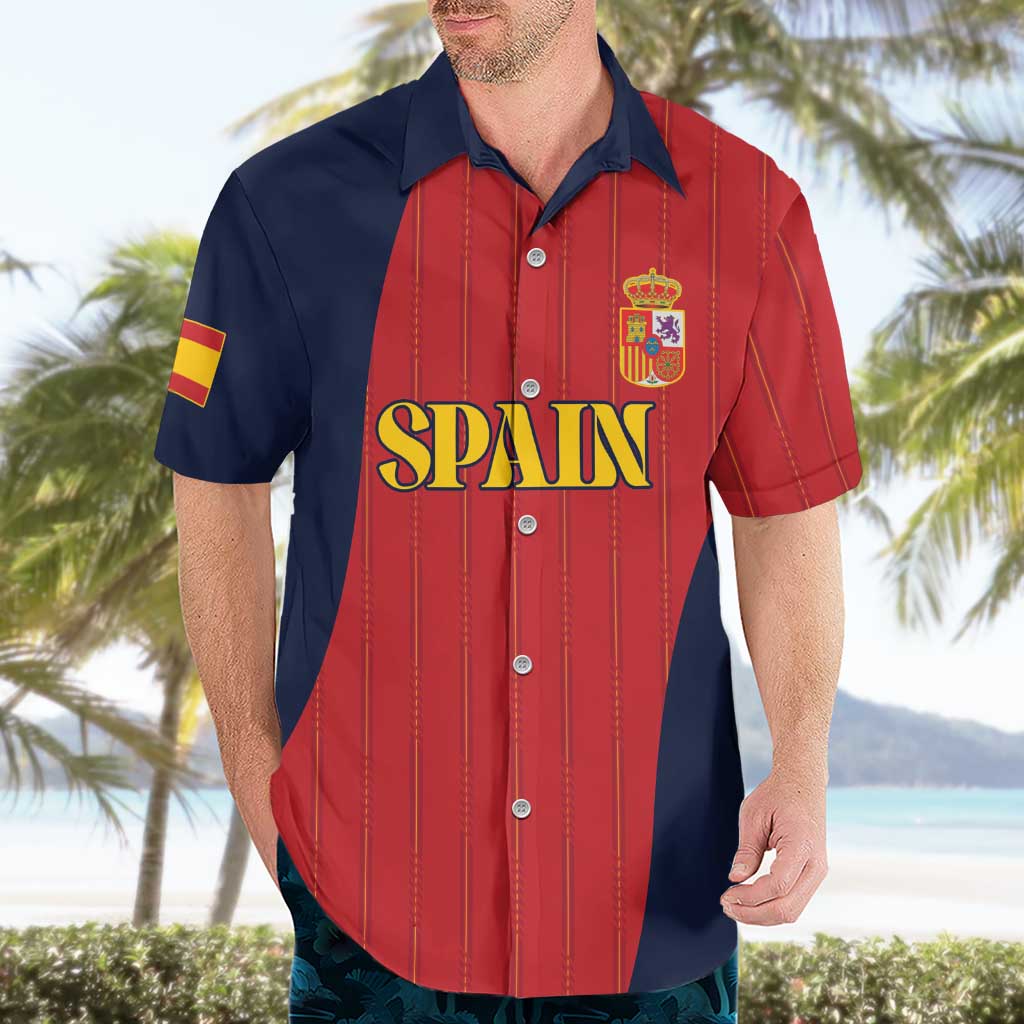 Custom Spain Football Hawaiian Shirt La Roja National Pride