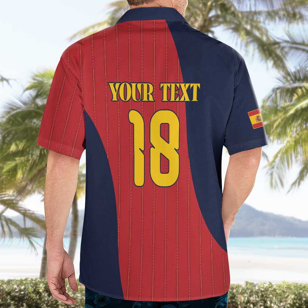 Custom Spain Football Hawaiian Shirt La Roja National Pride