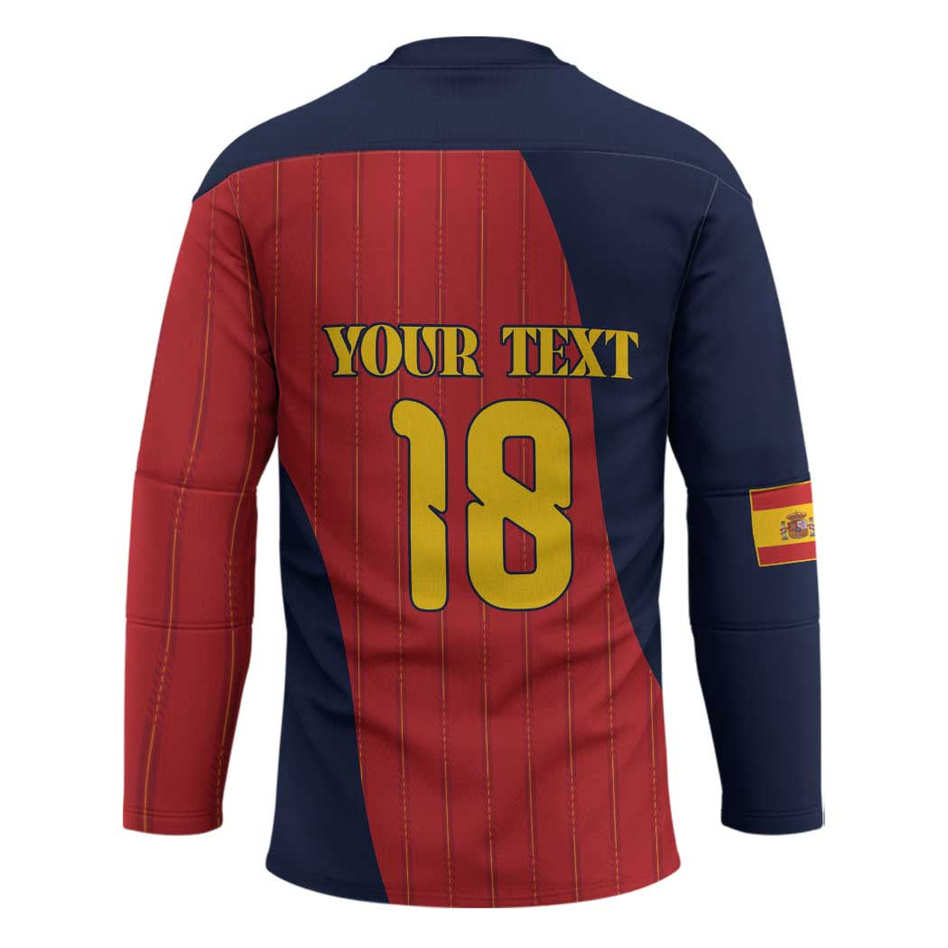 Custom Spain Football Hockey Jersey La Roja National Pride