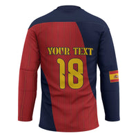 Custom Spain Football Hockey Jersey La Roja National Pride