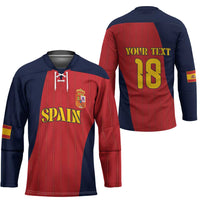 Custom Spain Football Hockey Jersey La Roja National Pride