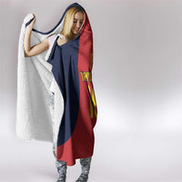 Custom Spain Football Hooded Blanket La Roja National Pride