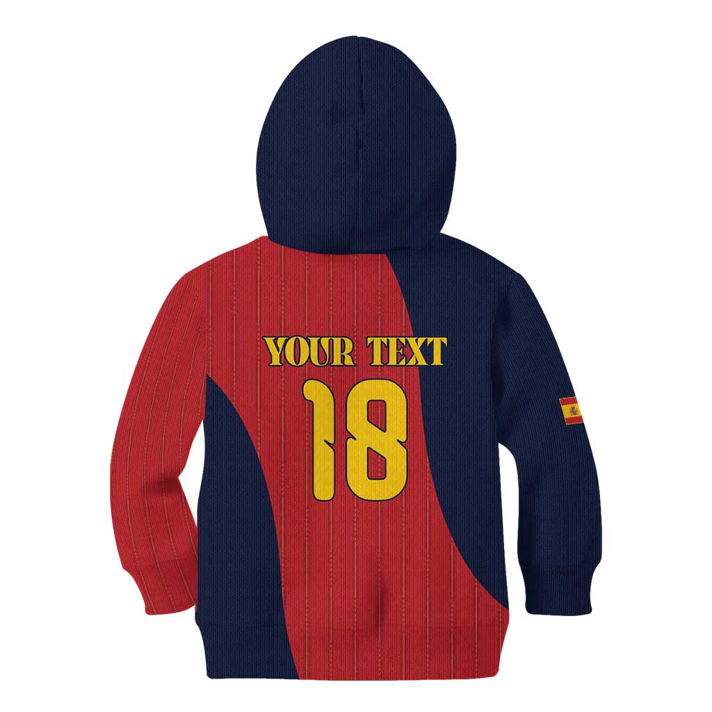 Custom Spain Football Kid Hoodie La Roja National Pride