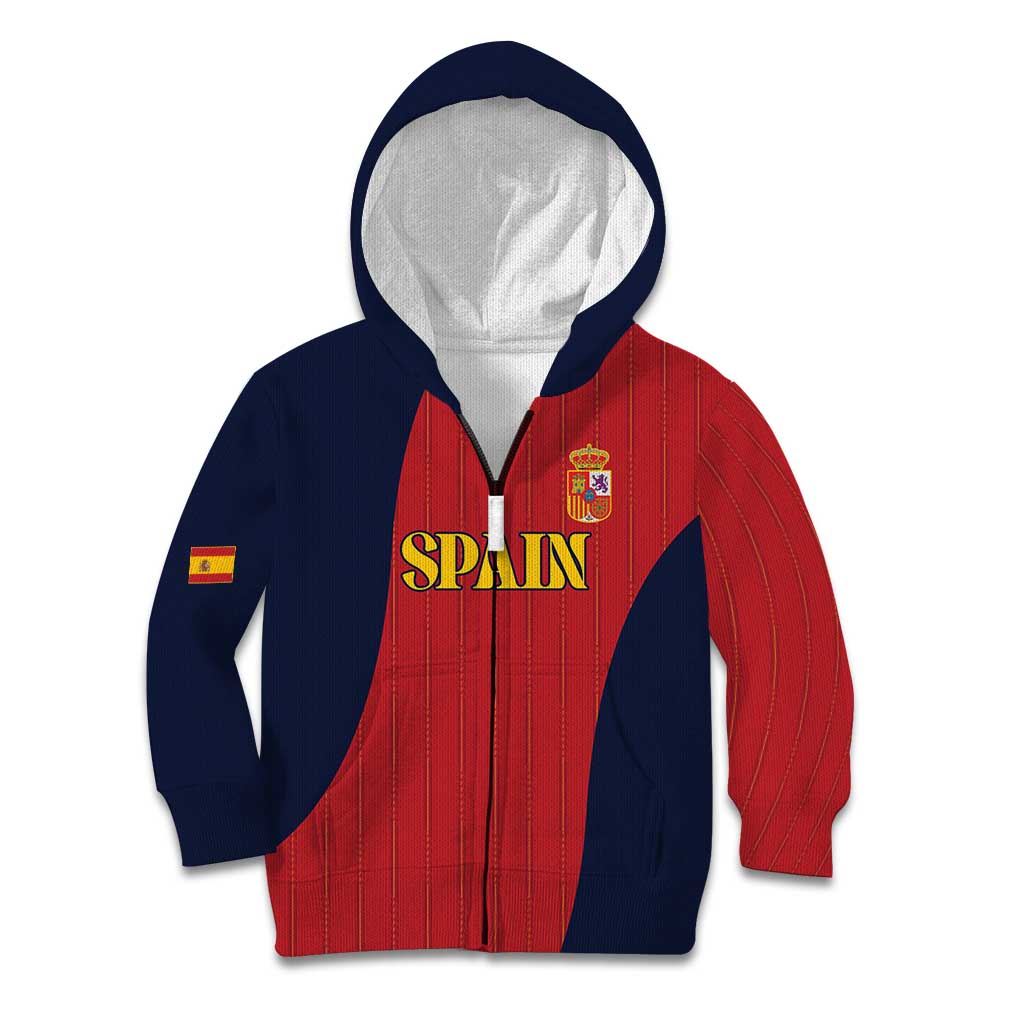 Custom Spain Football Kid Hoodie La Roja National Pride