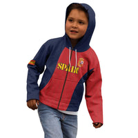 Custom Spain Football Kid Hoodie La Roja National Pride