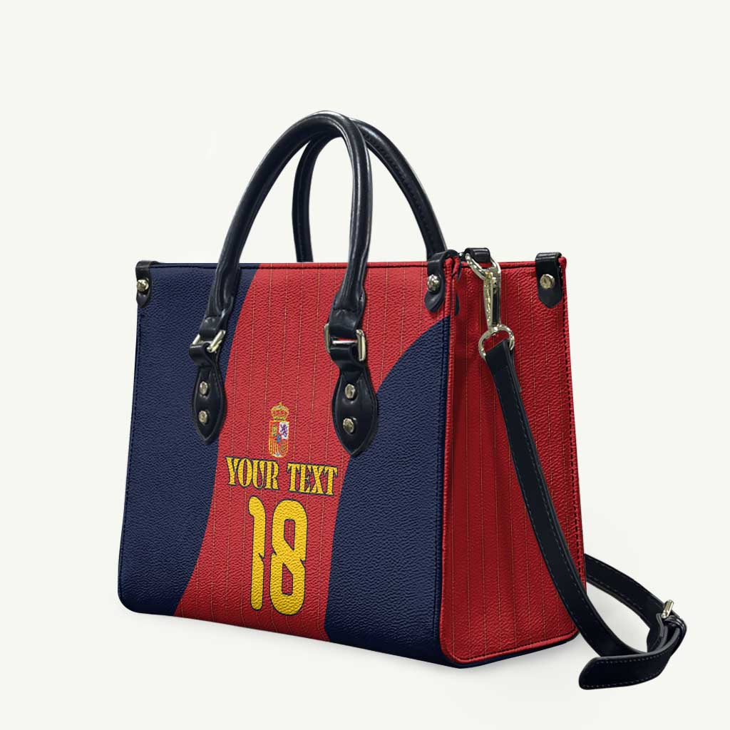 Custom Spain Football Leather Bag La Roja National Pride