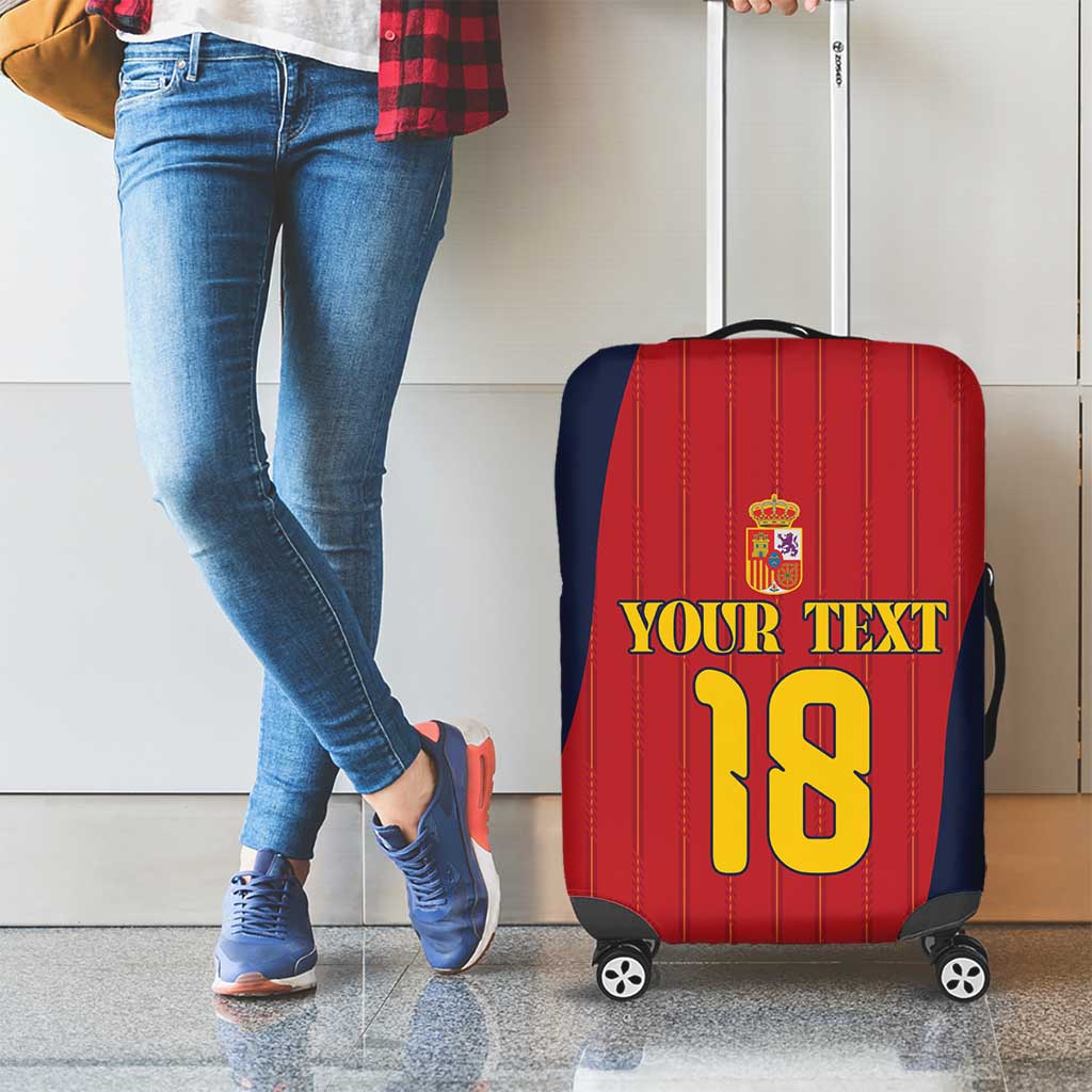 Custom Spain Football Luggage Cover La Roja National Pride