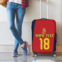 Custom Spain Football Luggage Cover La Roja National Pride