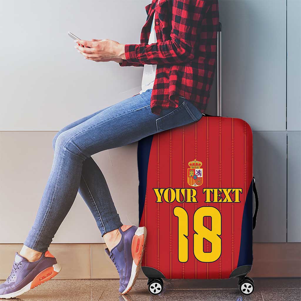 Custom Spain Football Luggage Cover La Roja National Pride