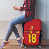 Custom Spain Football Luggage Cover La Roja National Pride