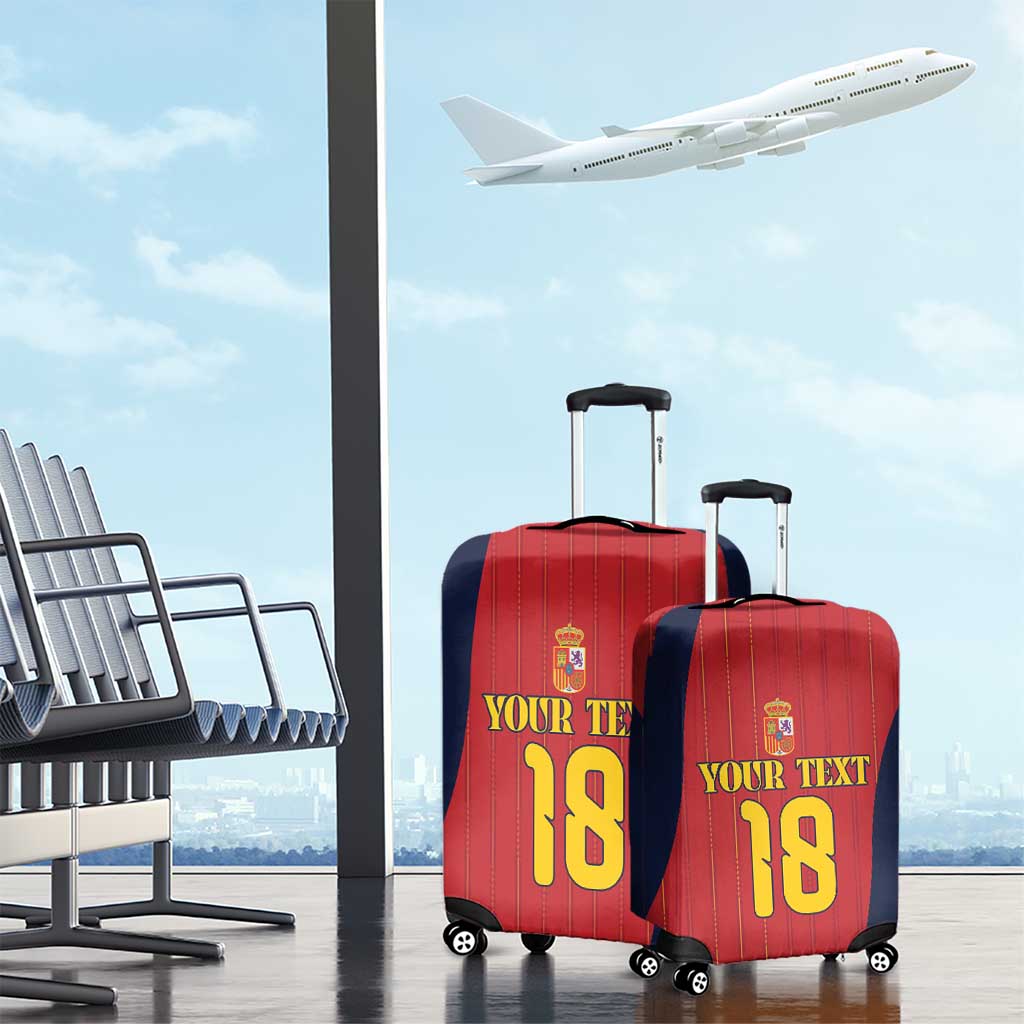 Custom Spain Football Luggage Cover La Roja National Pride