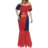 Custom Spain Football Mermaid Dress La Roja National Pride
